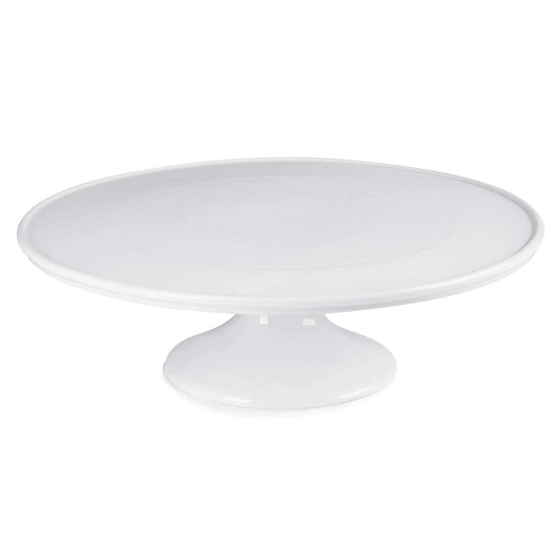 Sweese Porcelain Cake Stand 12-Inch, Round Dessert Display, Elegant White Cupcake Holder for Celebrations, Weddings, Parties â€“ Versatile Serving Platter Premium - Image 1